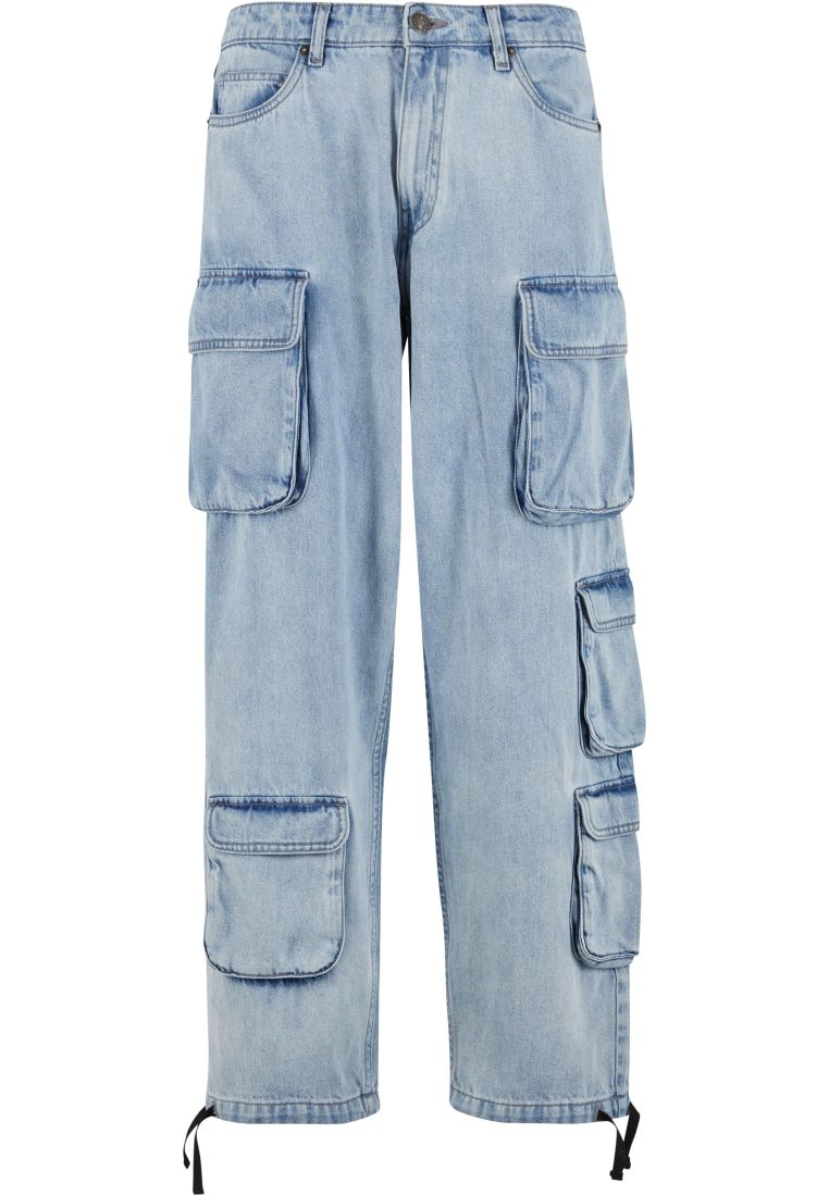 Multi Pocket Denim Cargo - - TTUTB7322 - 32