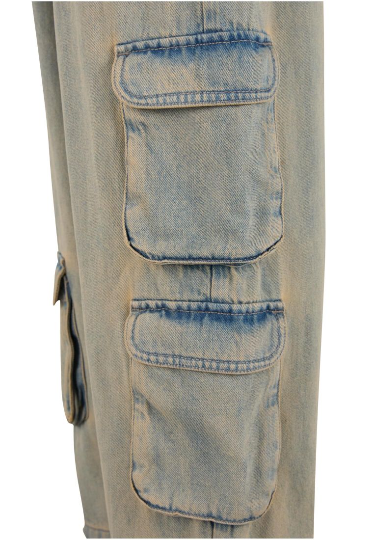 Multi Pocket Denim Cargo - - TTUTB7322 - 14