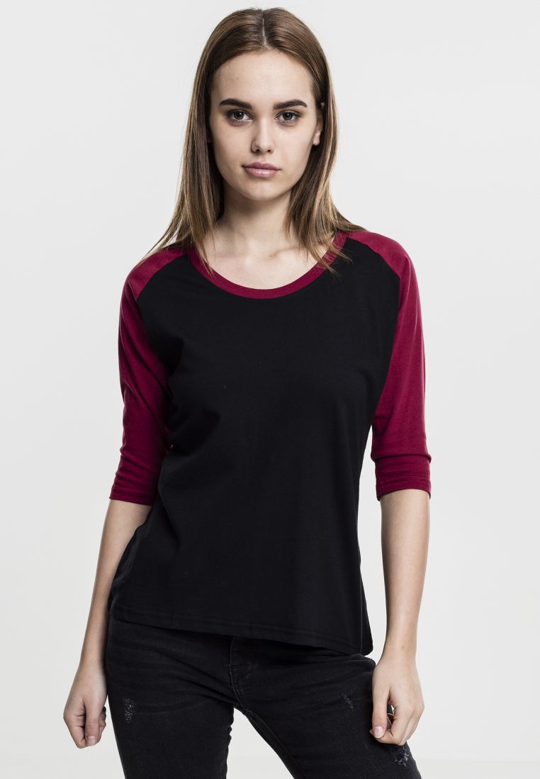 Ladies 3/4 Contrast Raglan Tee - Ladies T-Shirts and Tops - TTUTB733 - 781