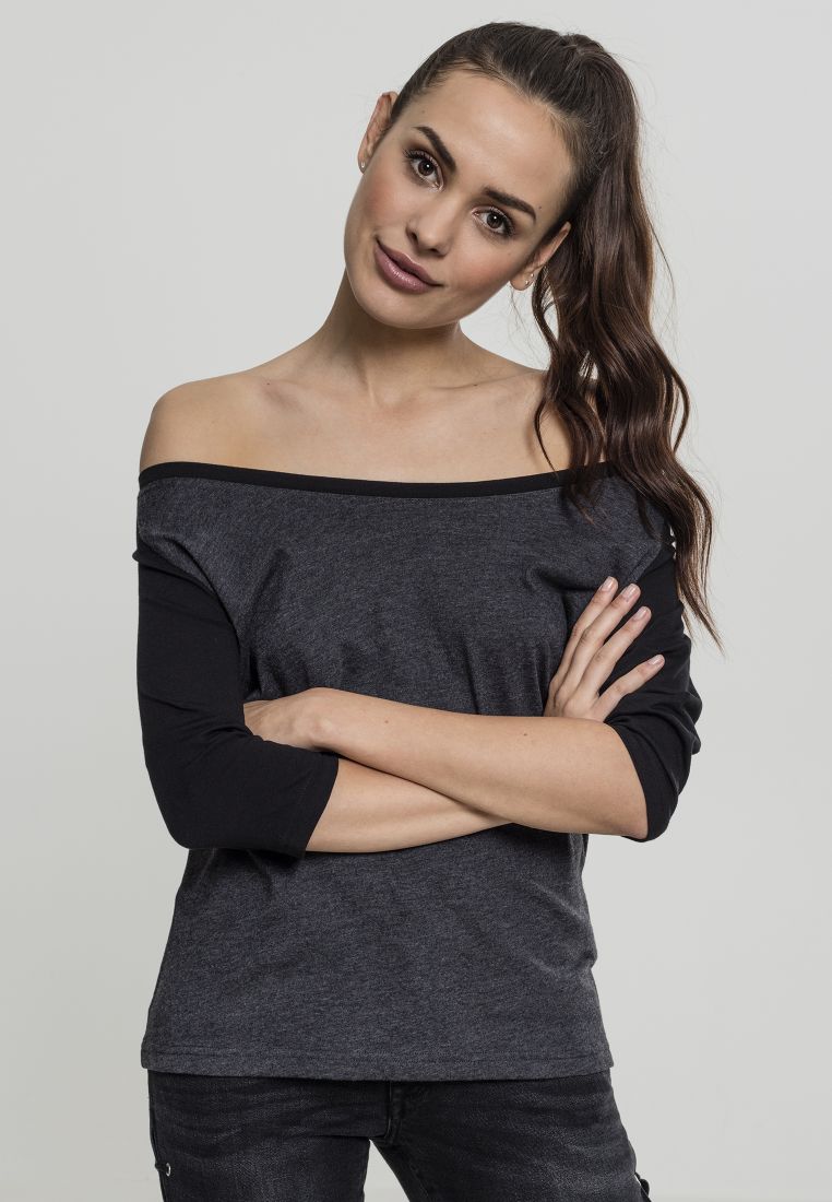 Ladies 3/4 Contrast Raglan Tee - Naisten T-paidat ja Topit - TTUTB733 - 1296