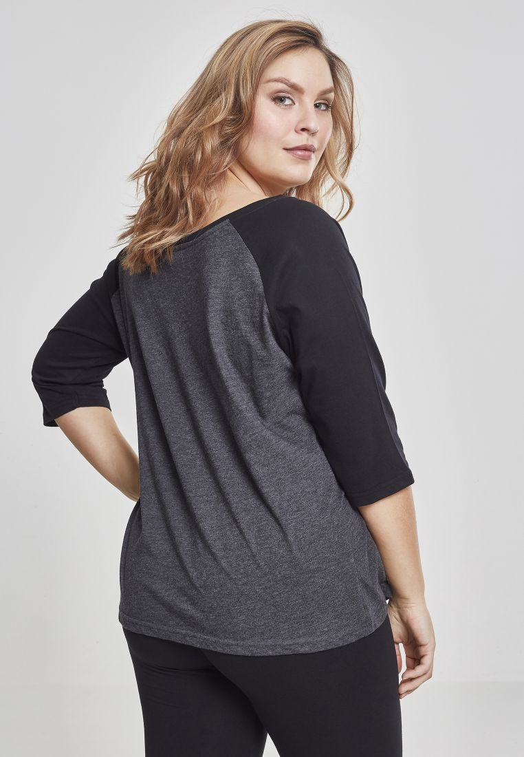 Ladies 3/4 Contrast Raglan Tee - Naisten T-paidat ja Topit - TTUTB733 - 1205