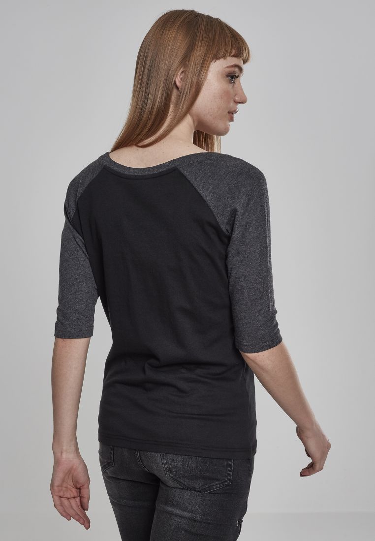 Ladies 3/4 Contrast Raglan Tee - Naisten T-paidat ja Topit - TTUTB733 - 1566