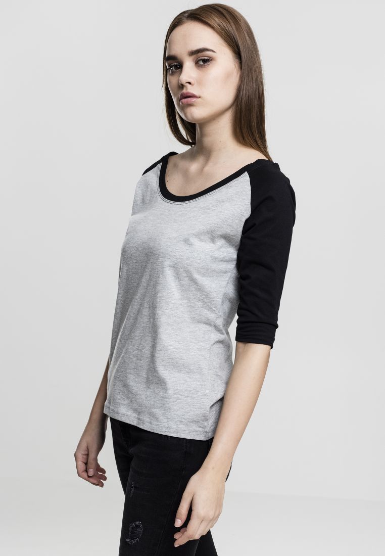 Ladies 3/4 Contrast Raglan Tee - Naisten T-paidat ja Topit - TTUTB733 - 185