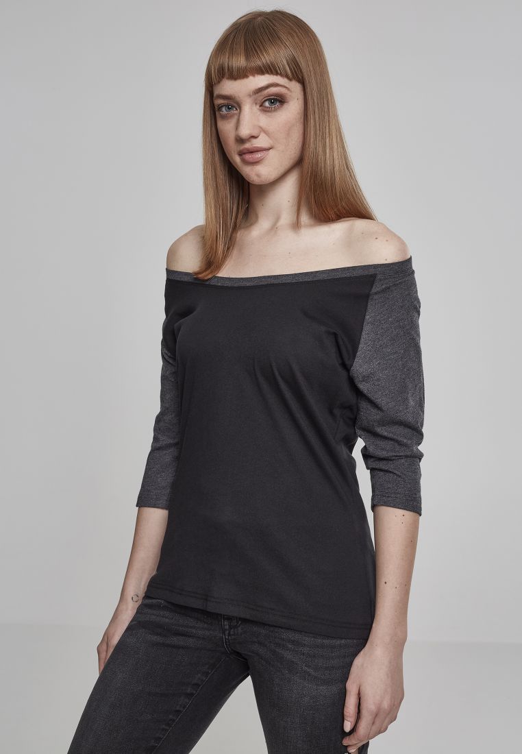 Ladies 3/4 Contrast Raglan Tee - Naisten T-paidat ja Topit - TTUTB733 - 1567