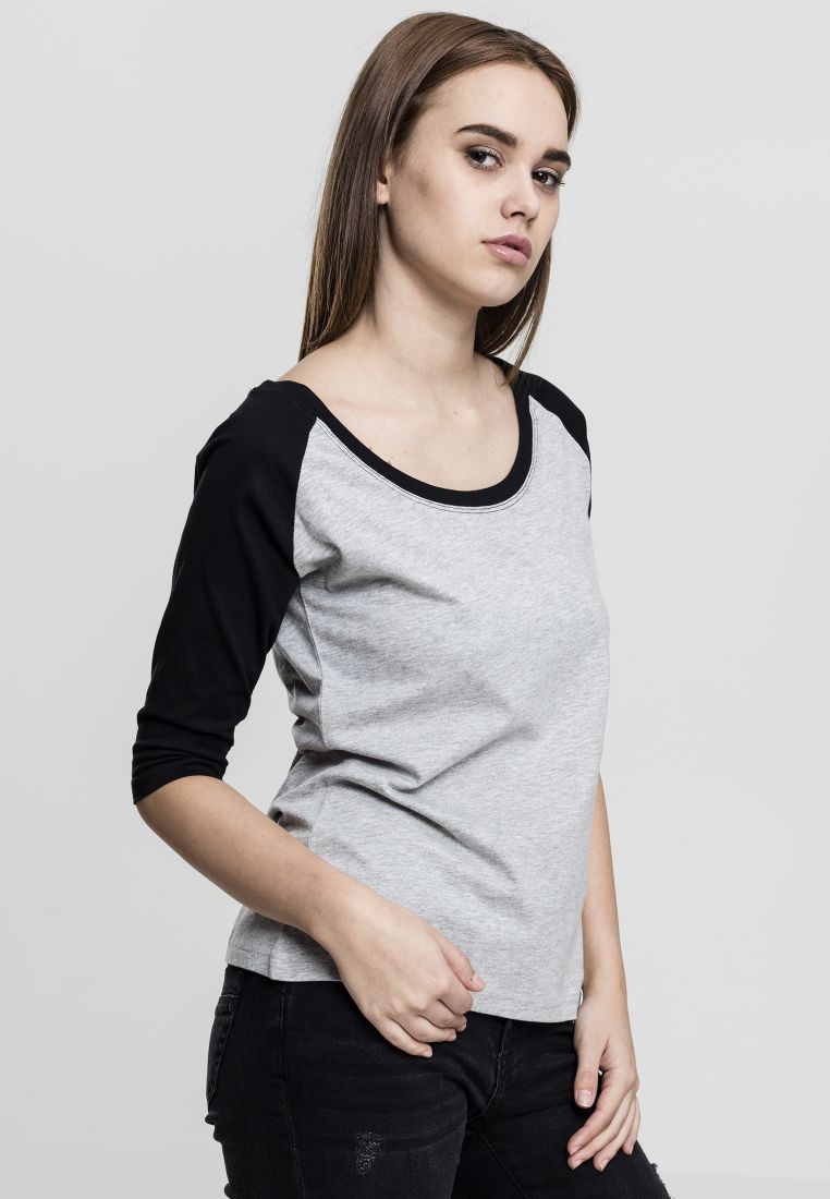 Ladies 3/4 Contrast Raglan Tee - Naisten T-paidat ja Topit - TTUTB733 - 187