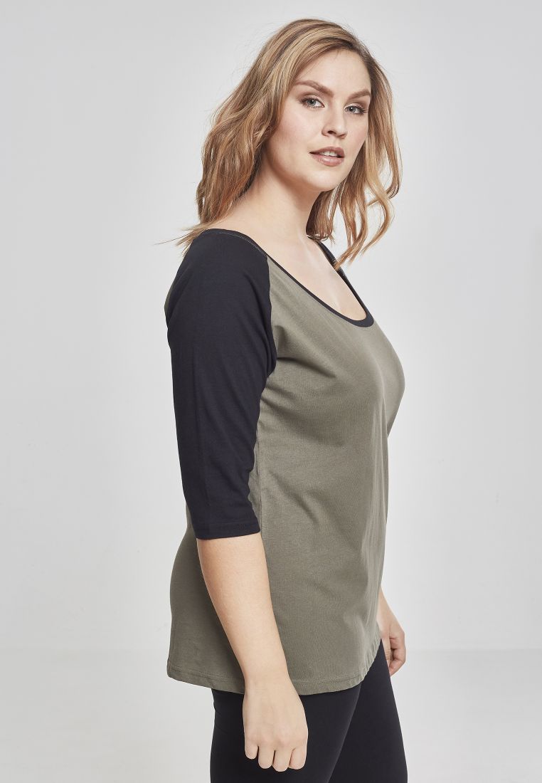 Ladies 3/4 Contrast Raglan Tee - Naisten T-paidat ja Topit - TTUTB733 - 938