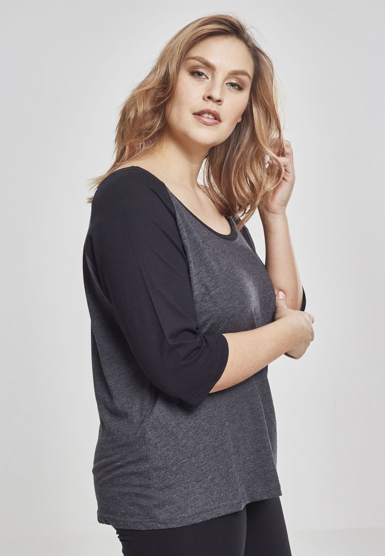 Ladies 3/4 Contrast Raglan Tee - Naisten T-paidat ja Topit - TTUTB733 - 1207