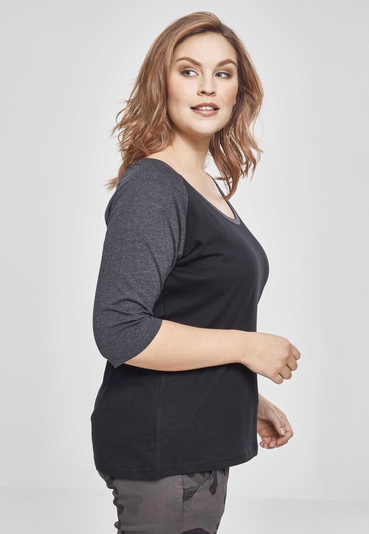 Ladies 3/4 Contrast Raglan Tee - Naisten T-paidat ja Topit - TTUTB733 - 1475