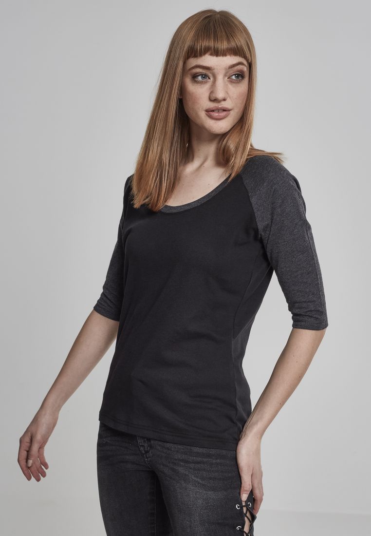 Ladies 3/4 Contrast Raglan Tee - Naisten T-paidat ja Topit - TTUTB733 - 1569