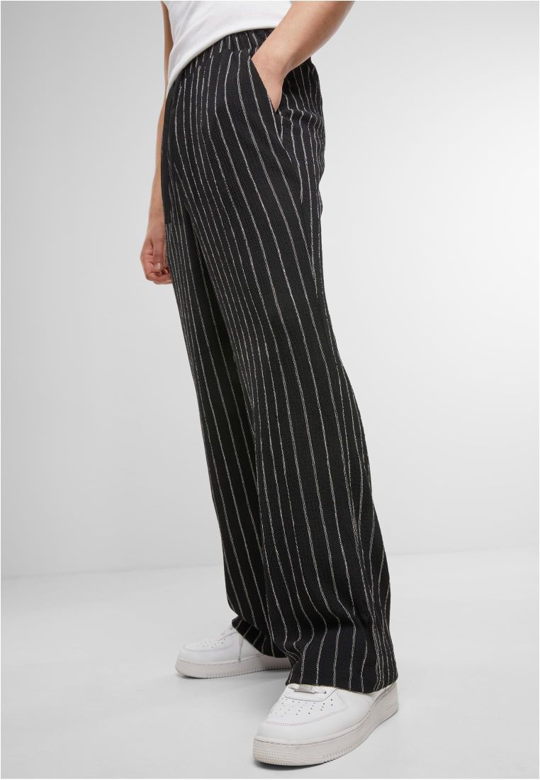 Striped Crinkle Resort Pants -  - TTUTB7341 - 8