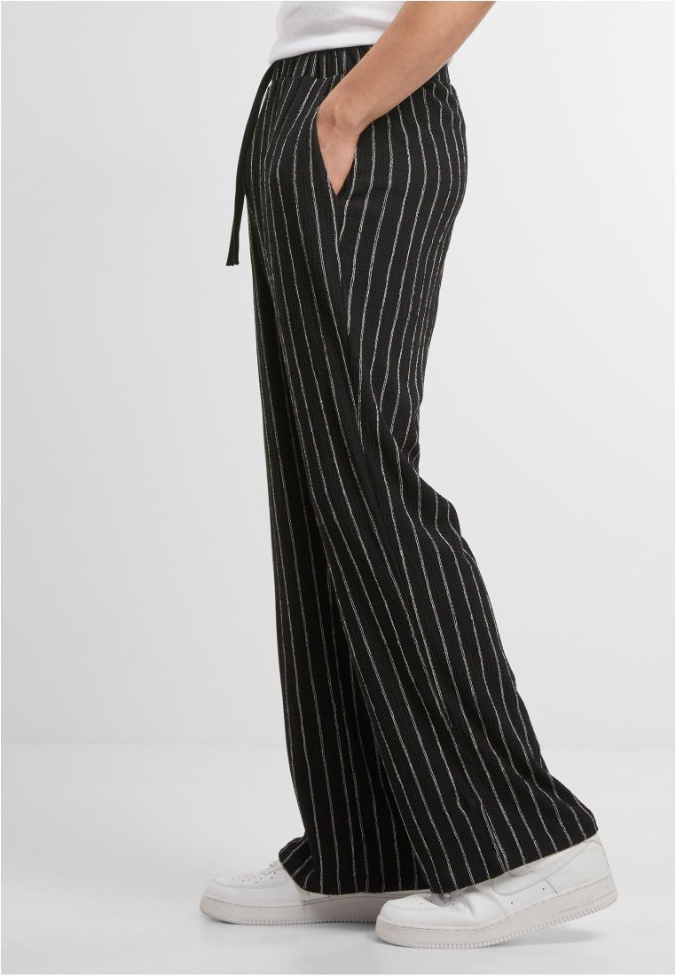 Striped Crinkle Resort Pants -  - TTUTB7341 - 4