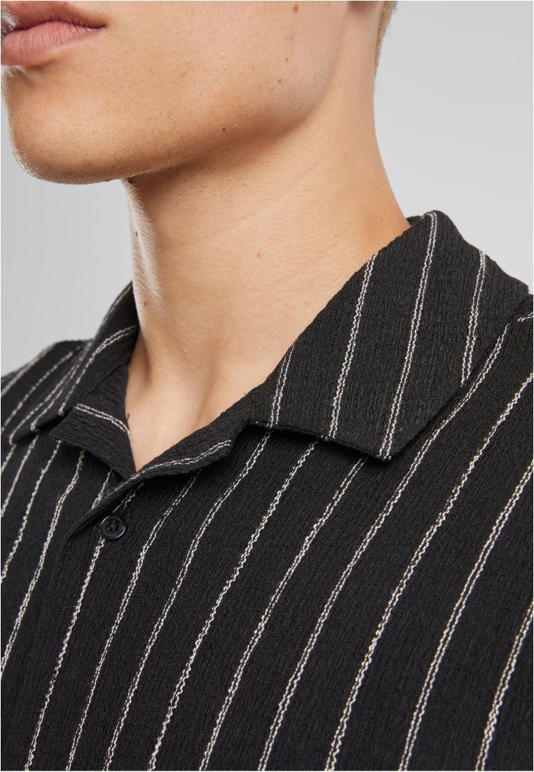 Striped Crinkle Resort Shirt - - TTUTB7342 - 6