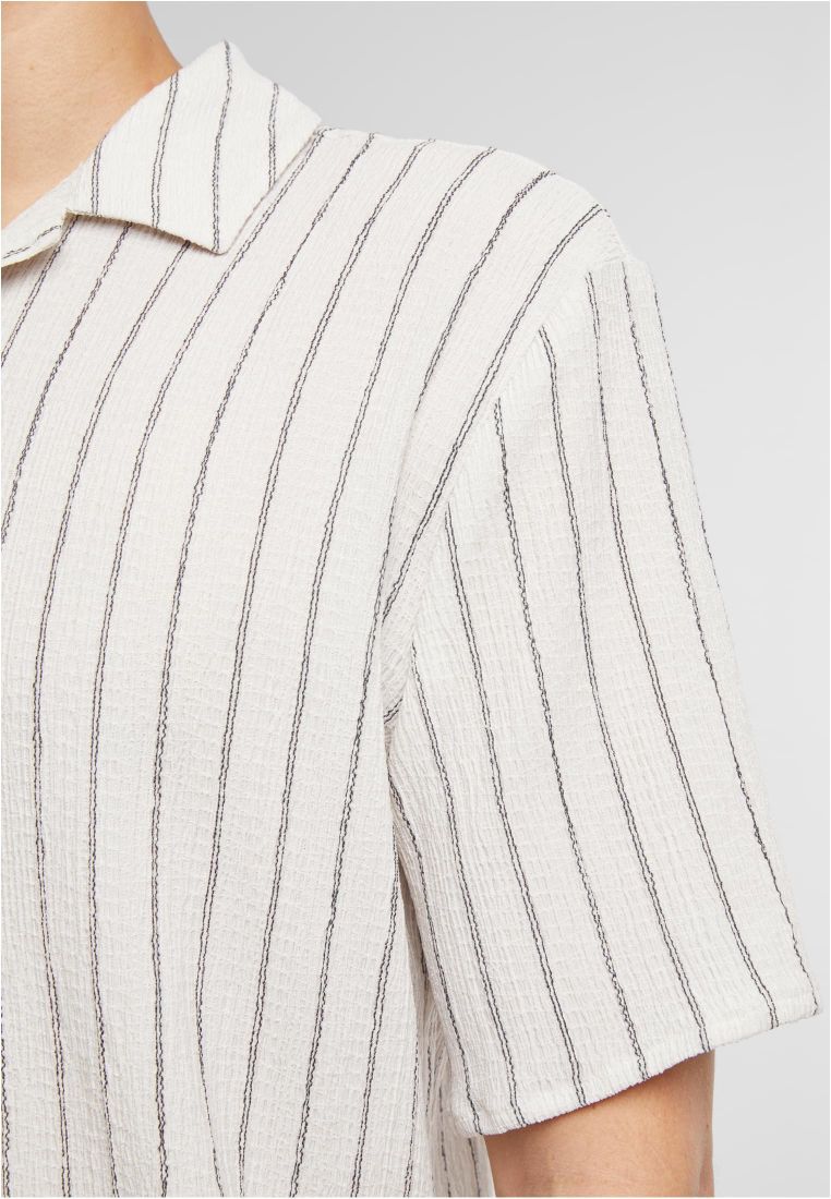 Striped Crinkle Resort Shirt - - TTUTB7342 - 278