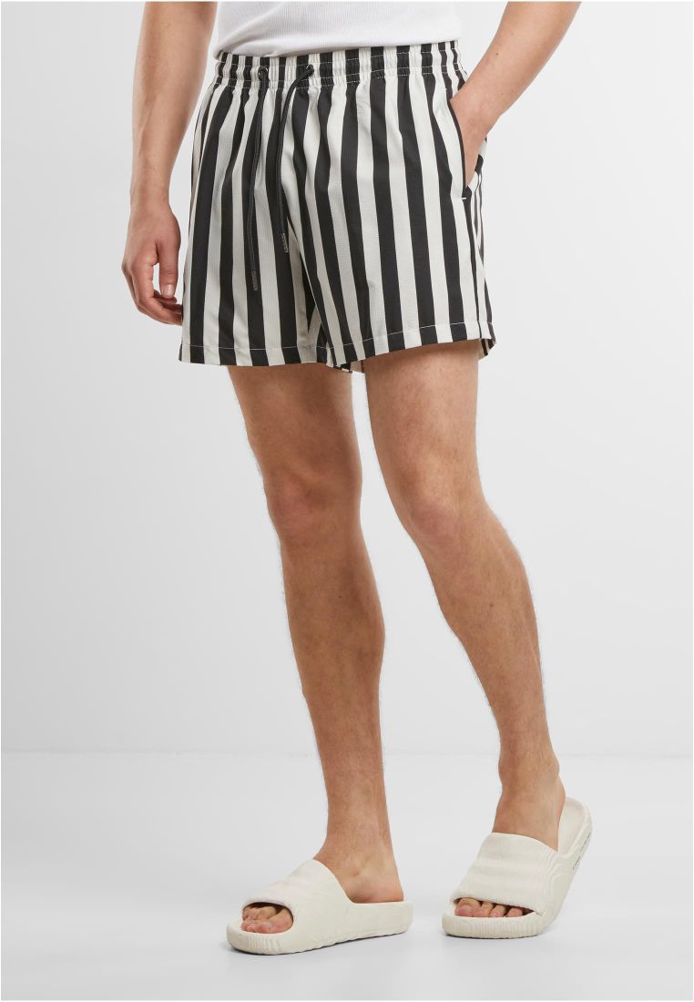 Striped Seersucker Swim Shorts -  - TTUTB7347 - 1