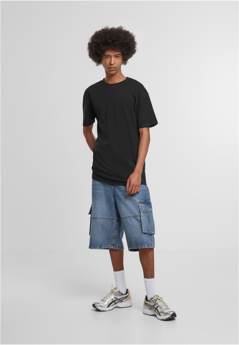 Relaxed Denim Cargo Shorts -  - TTUTB7367 - 38