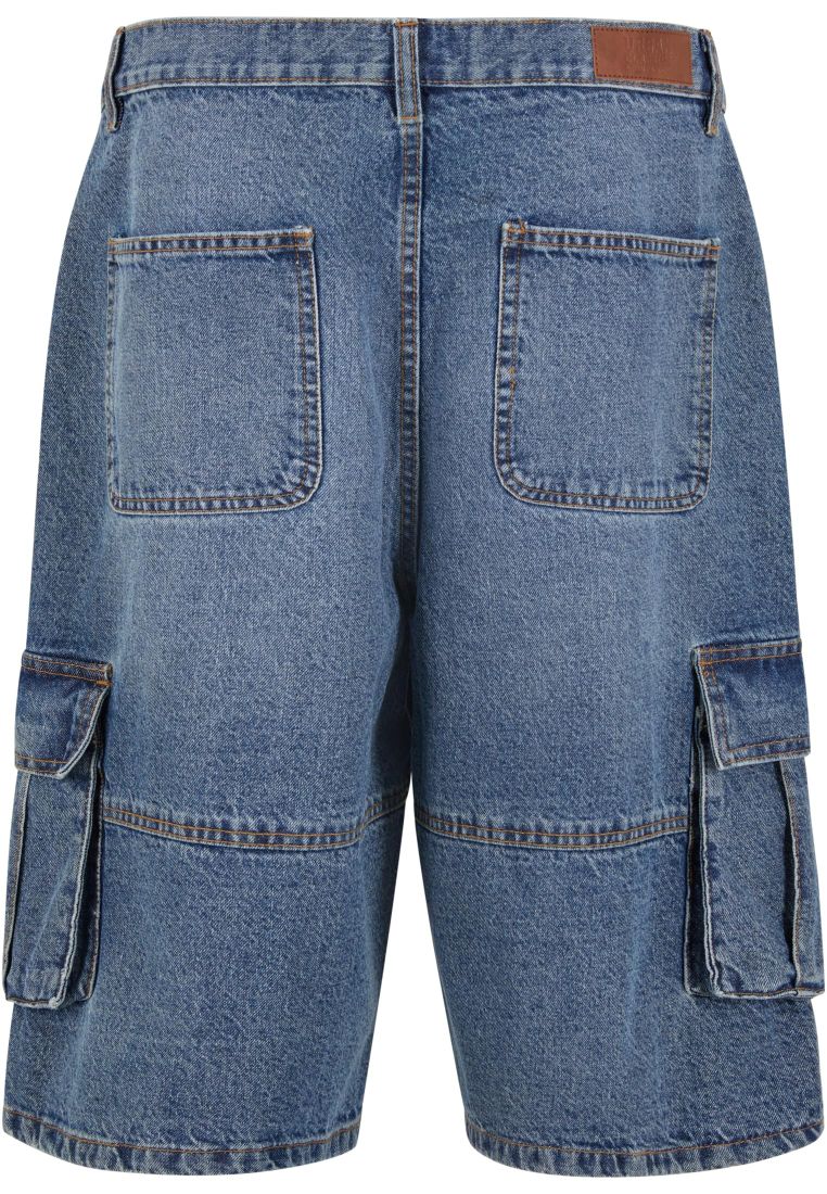 Relaxed Denim Cargo Shorts -  - TTUTB7367 - 40