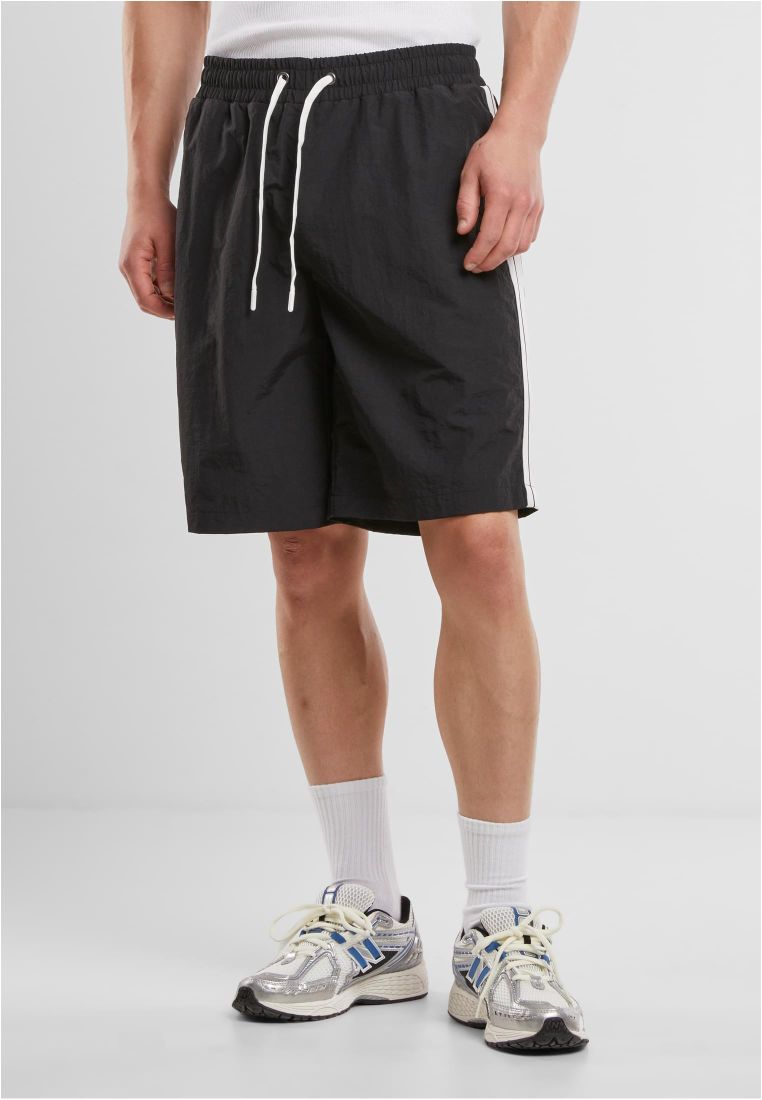 Board Shorts With Patched Stripe -  - TTUTB7397 - 1