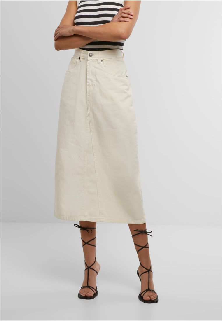 Ladies Soft Denim Midi Skirt -  - TTUTB7443 - 1