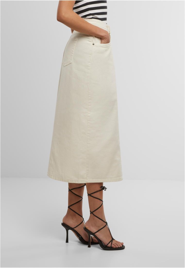 Ladies Soft Denim Midi Skirt - - TTUTB7443 - 6