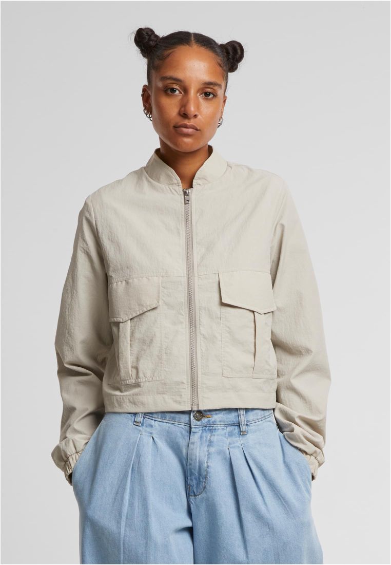 Ladies Short Crinkle Nylon Jacket -  - TTUTB7446 - 181