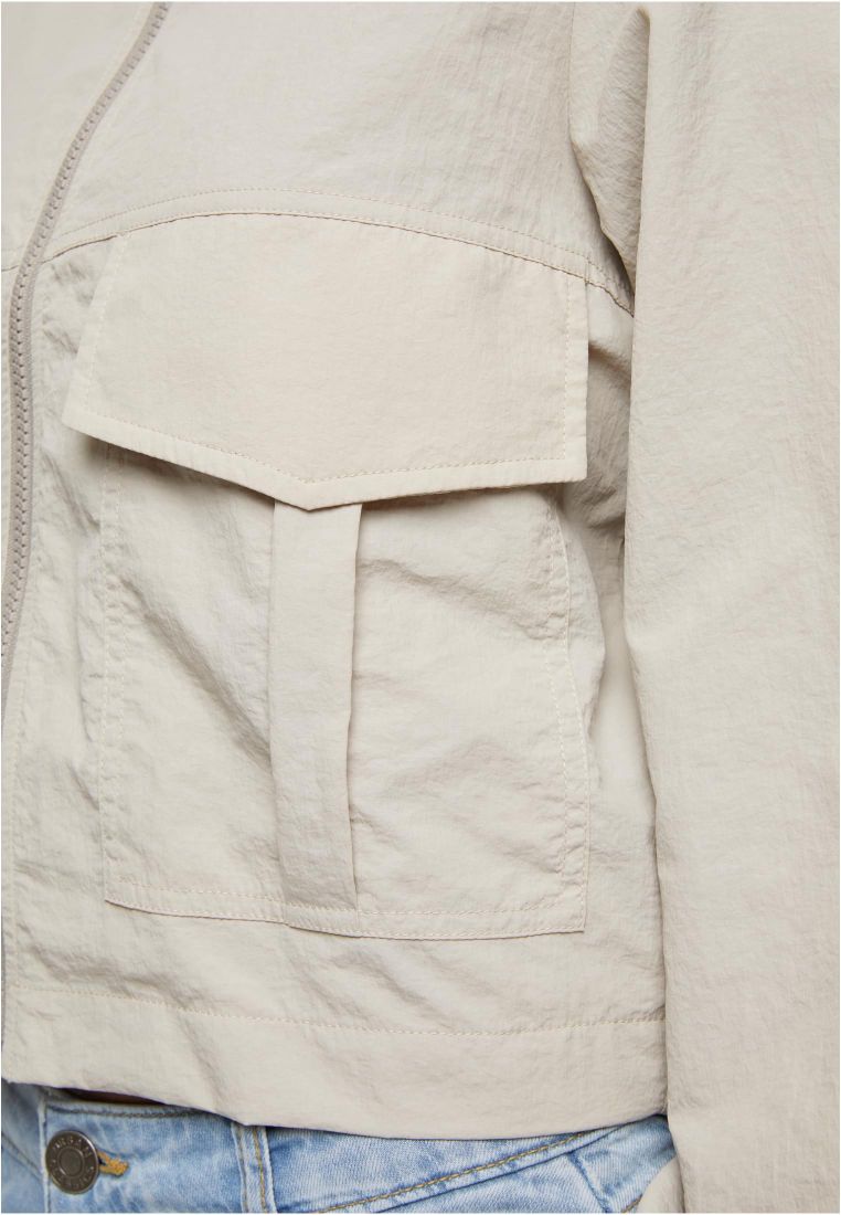 Ladies Short Crinkle Nylon Jacket - - TTUTB7446 - 187