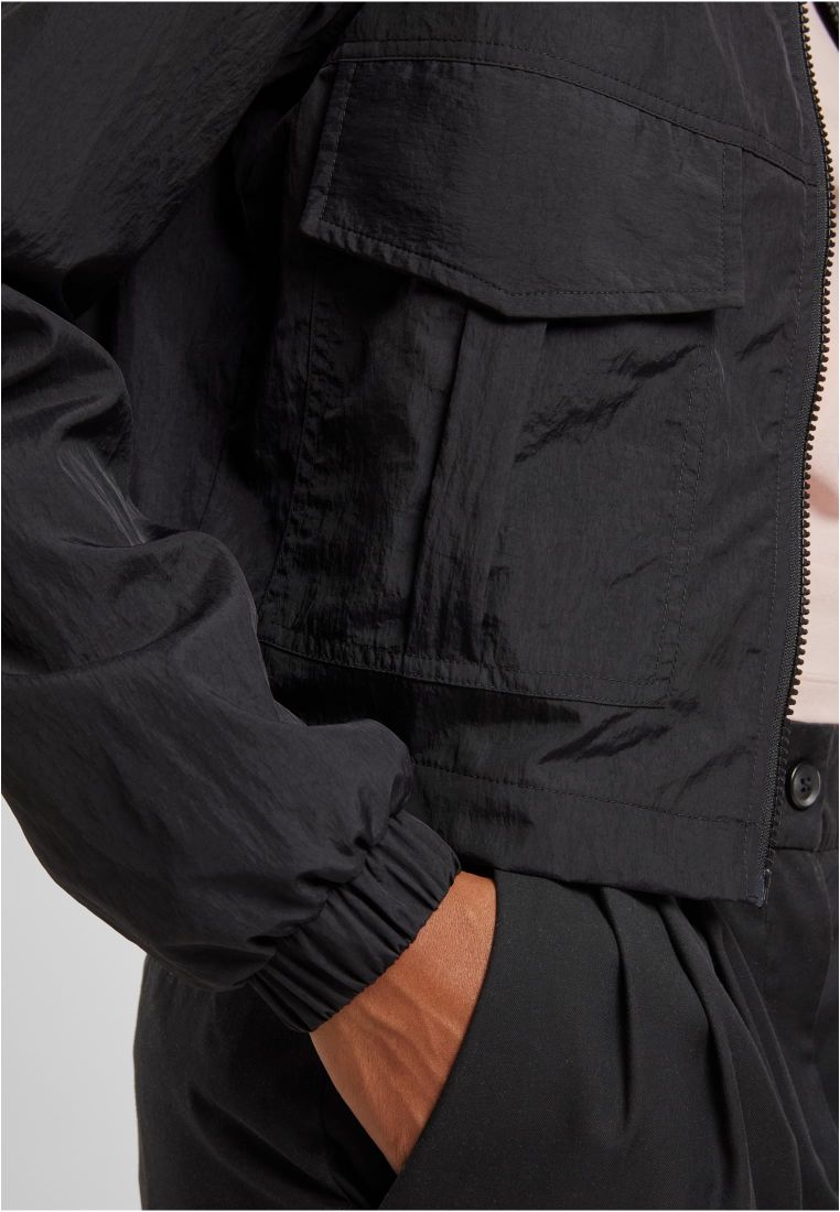 Ladies Short Crinkle Nylon Jacket - - TTUTB7446 - 7