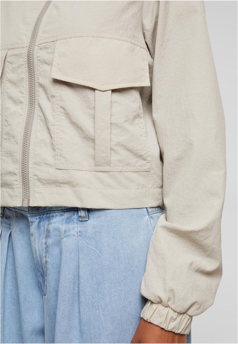 Ladies Short Crinkle Nylon Jacket - - TTUTB7446 - 188