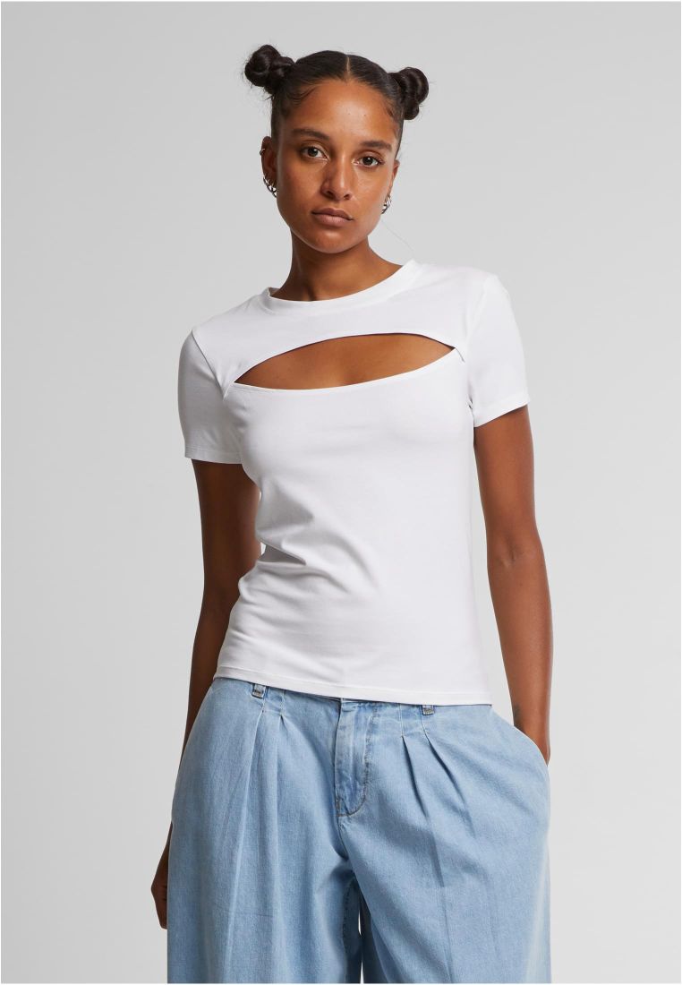 Ladies Short Cut Out Tee -  - TTUTB7454 - 301
