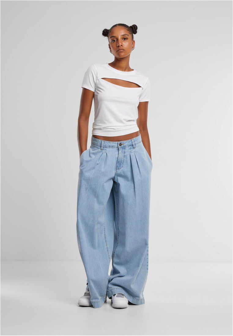 Ladies Short Cut Out Tee - - TTUTB7454 - 306