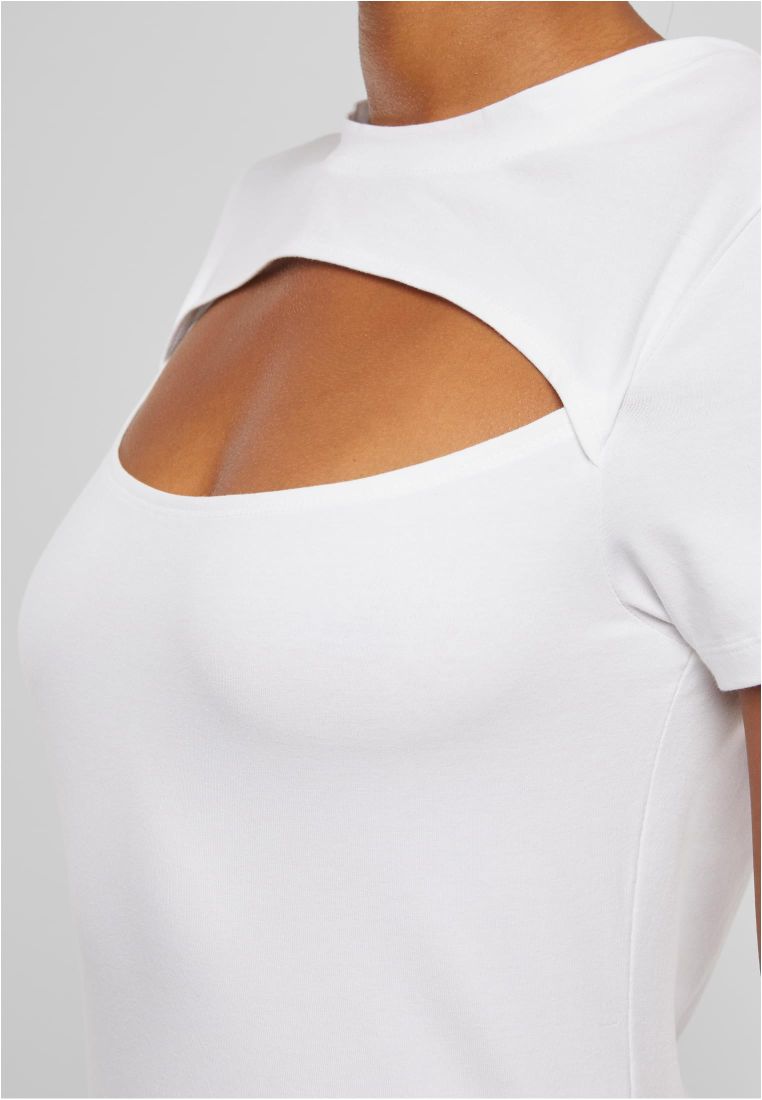 Ladies Short Cut Out Tee - - TTUTB7454 - 307