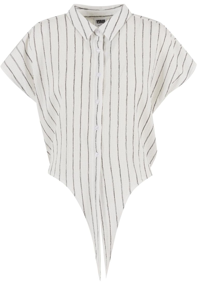 Ladies Structured Striped Tied Blouse - - TTUTB7474 - 37