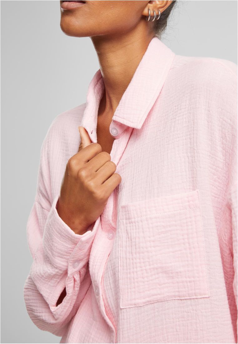 Ladies Oversized Musselin Blouse -  - TTUTB7476 - 847