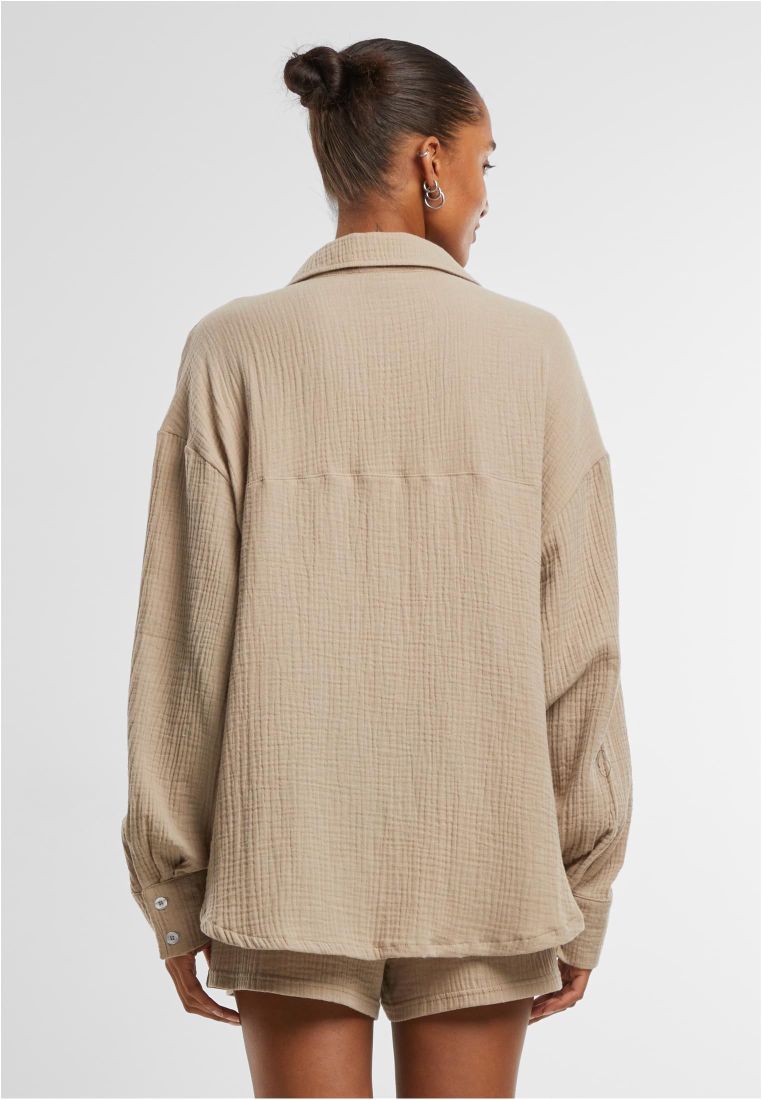 Ladies Oversized Musselin Blouse -  - TTUTB7476 - 305