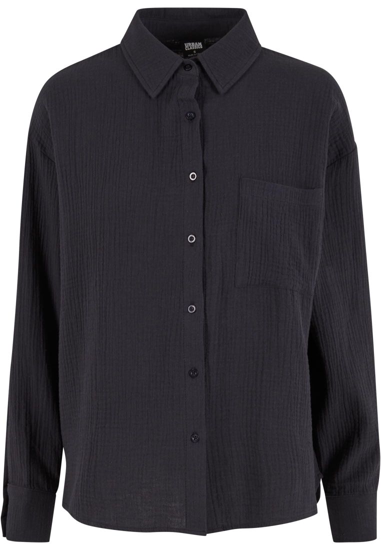 Ladies Oversized Musselin Blouse -  - TTUTB7476 - 8