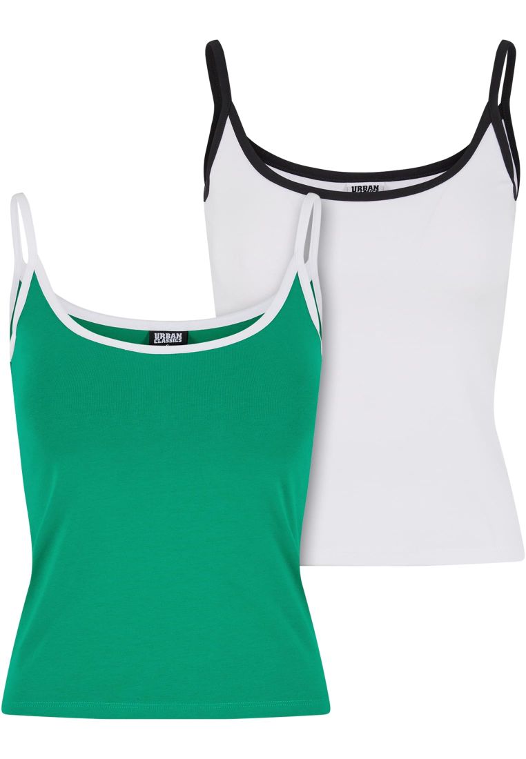 Ladies Contrast Basic Top 2-Pack -  - TTUTB7485A - 580