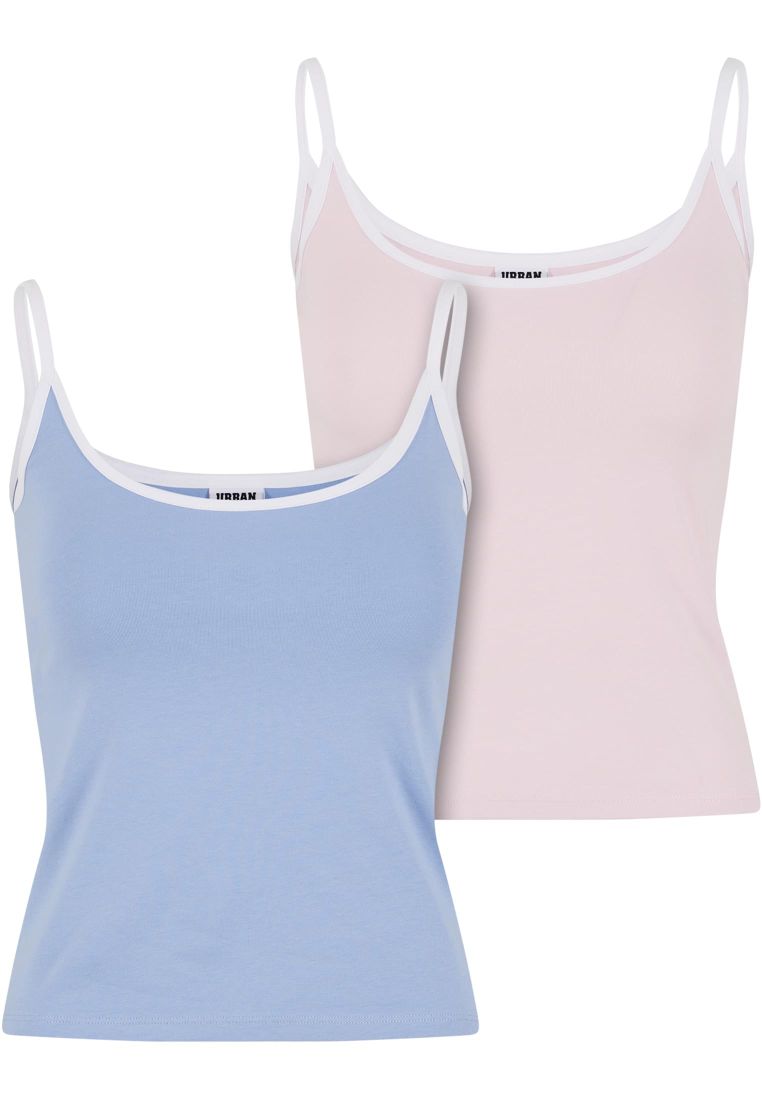 Ladies Contrast Basic Top 2-Pack -  - TTUTB7485A - 850