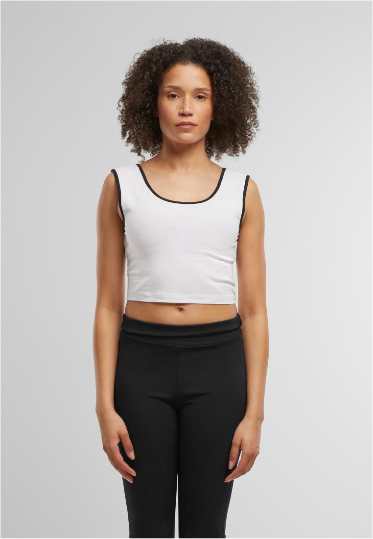 Ladies Contrast Cropped Top -  - TTUTB7486A - 39
