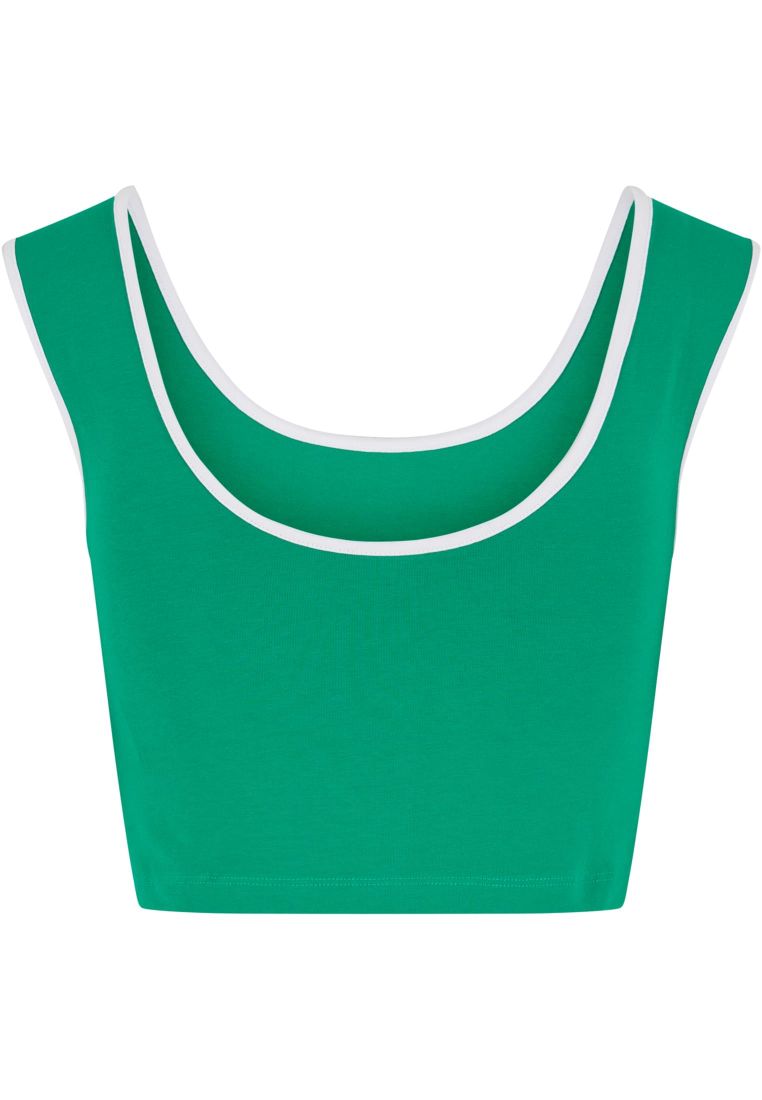 Ladies Contrast Cropped Top -  - TTUTB7486A - 581