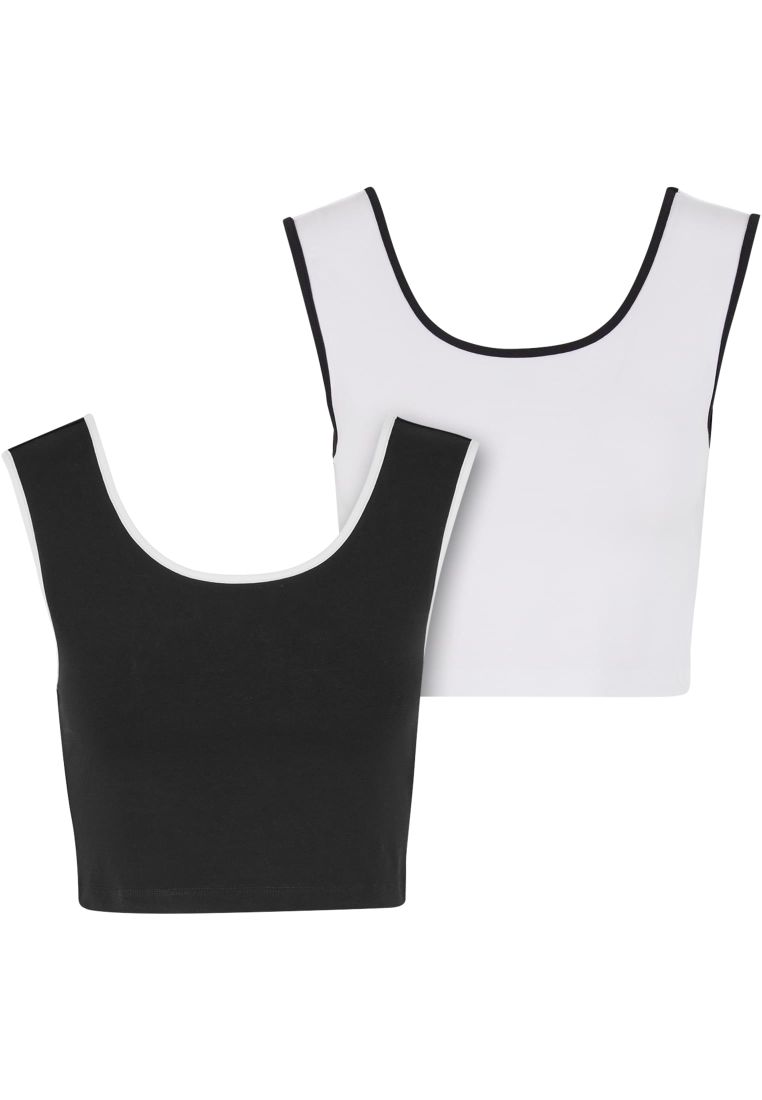 Ladies Contrast Cropped Top -  - TTUTB7486A - 41