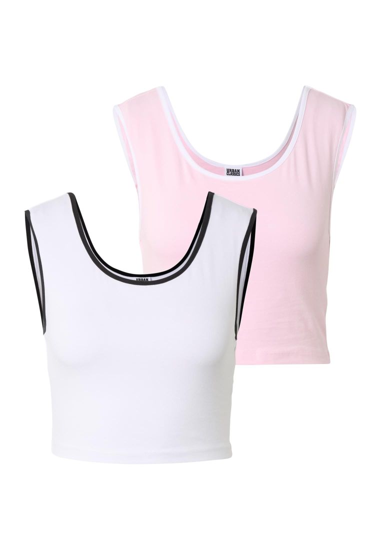 Ladies Contrast Cropped Top -  - TTUTB7486A - 310