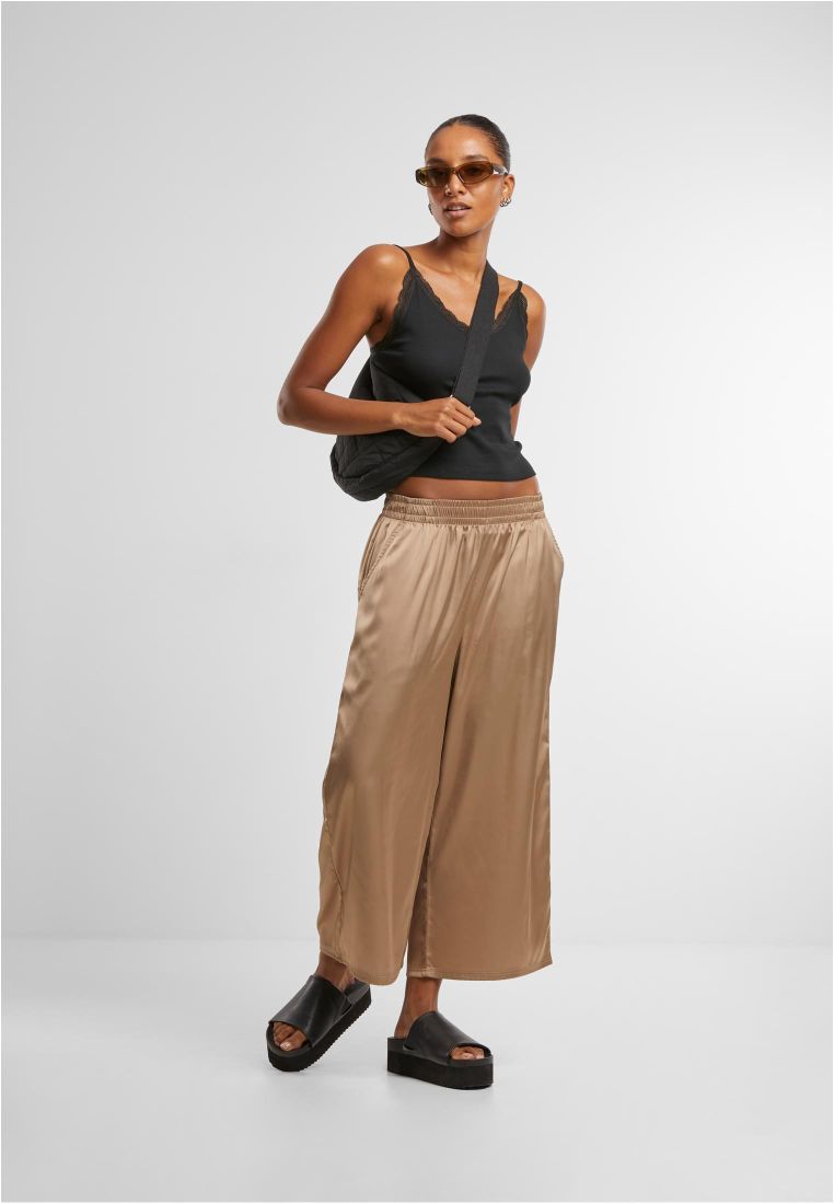 Ladies Satin Wide Leg Culotte -  - TTUTB7488 - 7