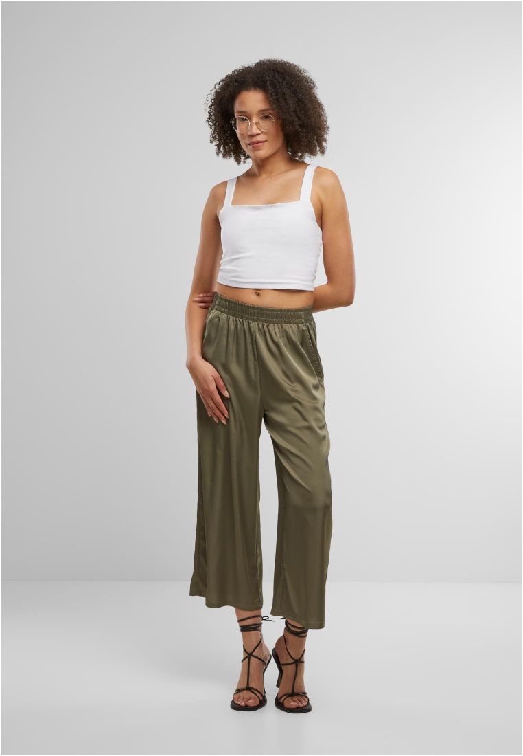 Ladies Satin Wide Leg Culotte -  - TTUTB7488 - 578