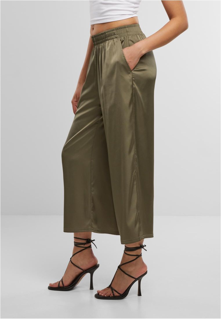 Ladies Satin Wide Leg Culotte -  - TTUTB7488 - 575