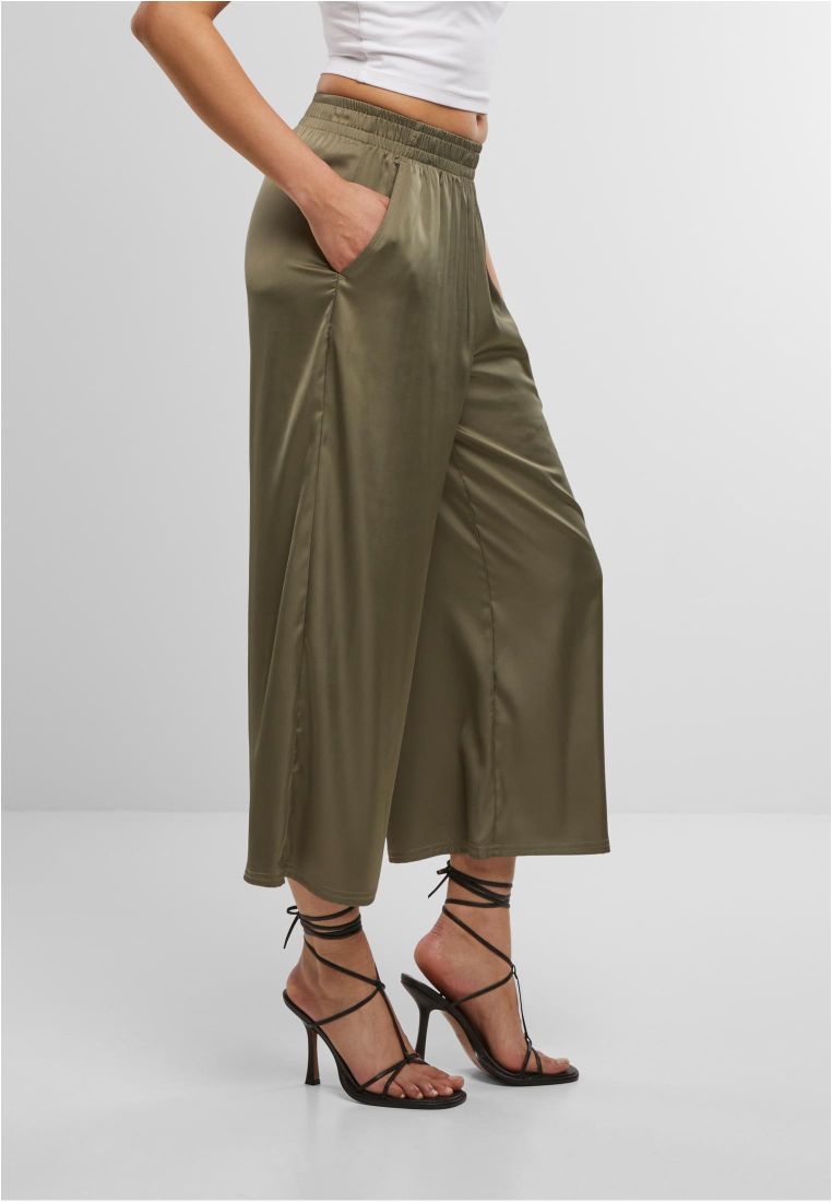 Ladies Satin Wide Leg Culotte -  - TTUTB7488 - 577