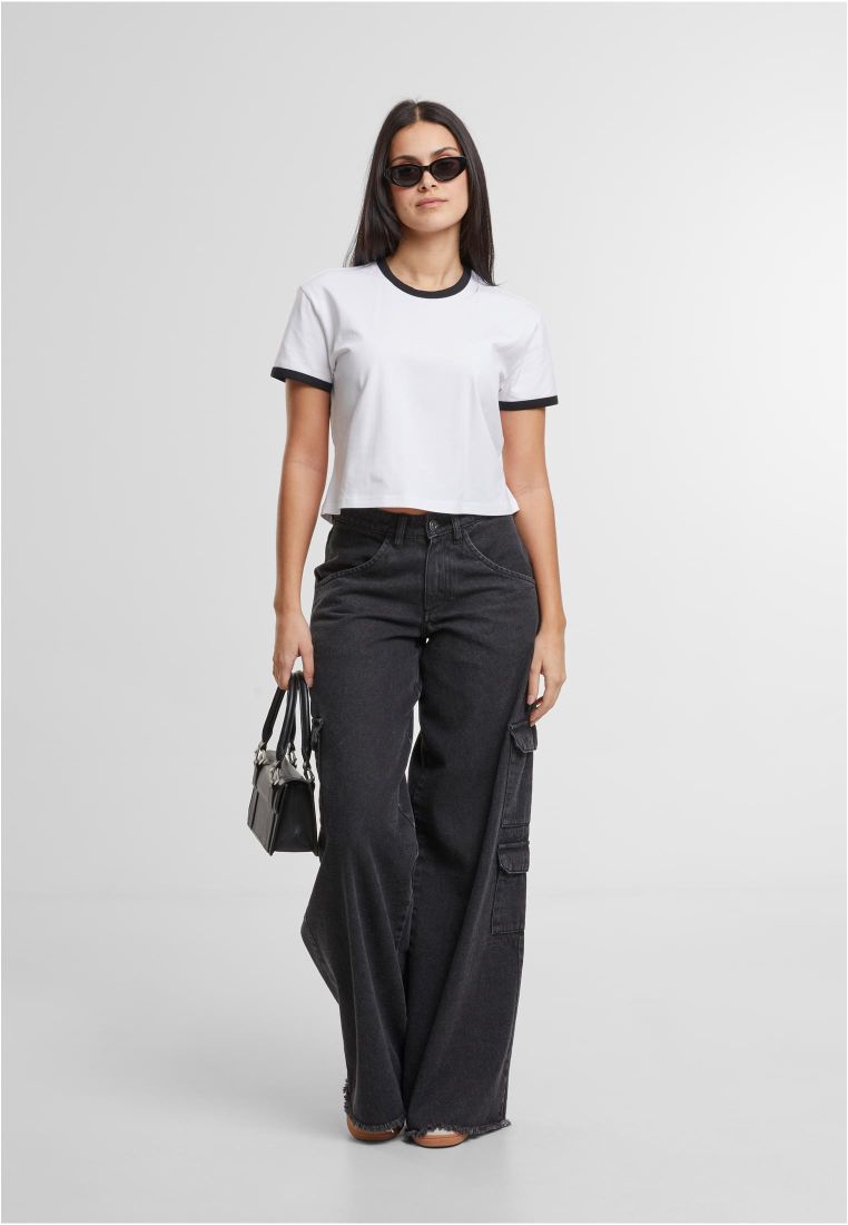 Ladies Contrast Retro T-Shirt - - TTUTB7492 - 306