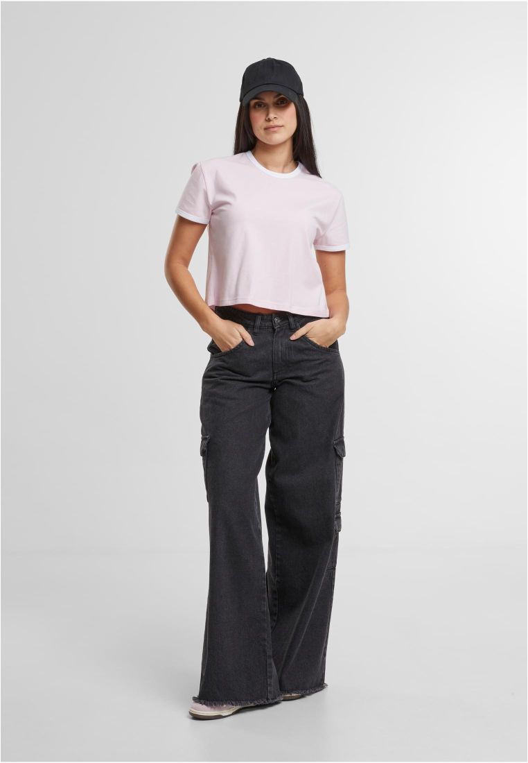 Ladies Contrast Retro T-Shirt - - TTUTB7492 - 576