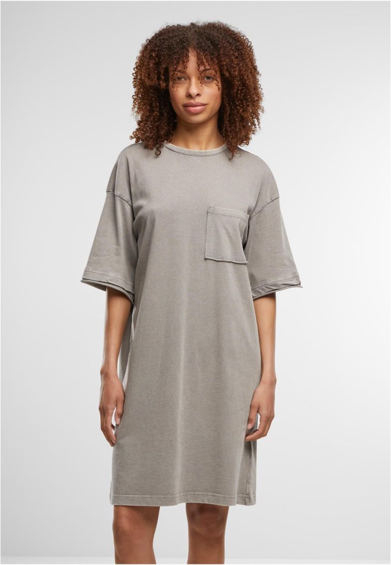 Ladies Washed Jersey T-Shirt Dress -  - TTUTB7493 - 1