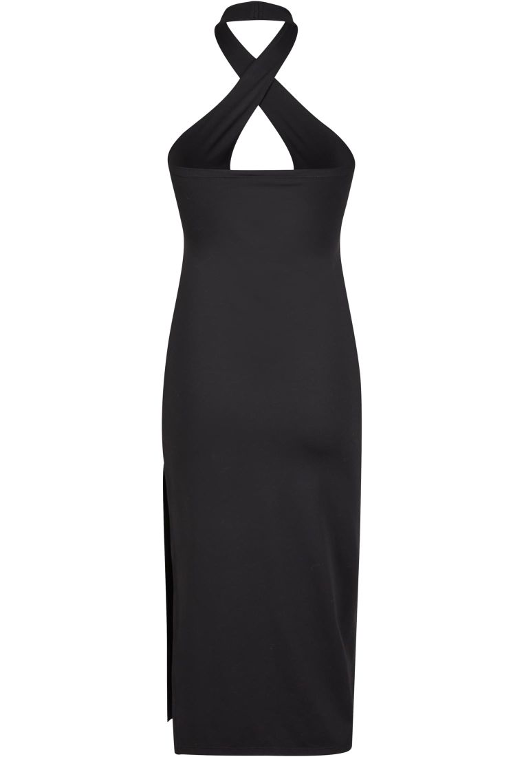 Ladies Crossed Neckholder Dress -  - TTUTB7499 - 9