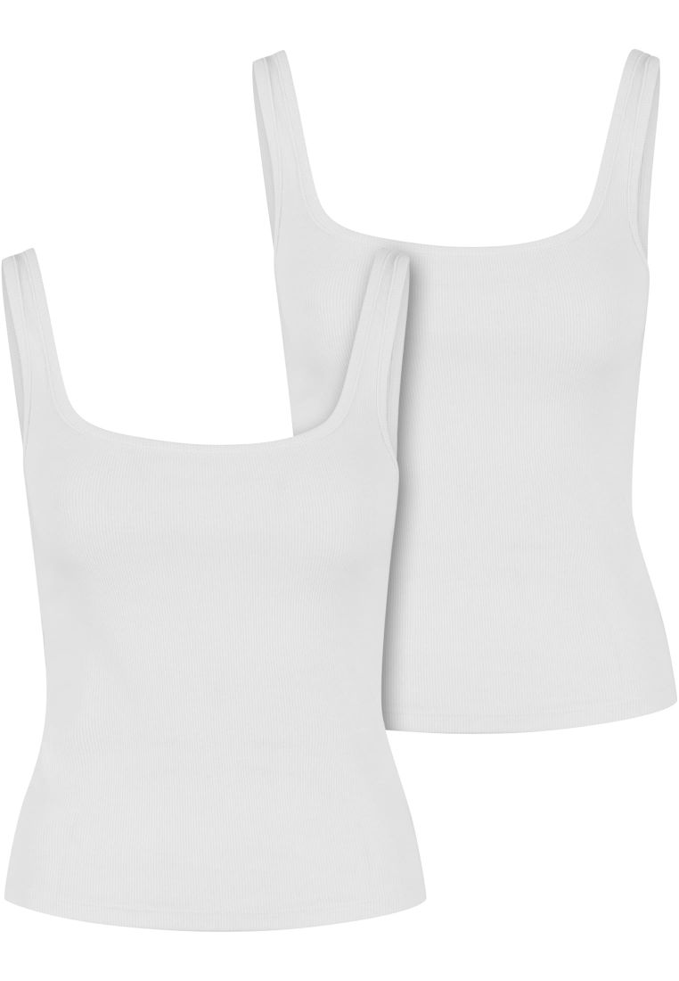 Ladies Wide Neck Rib Top 2-Pack - - TTUTB7513A - 308