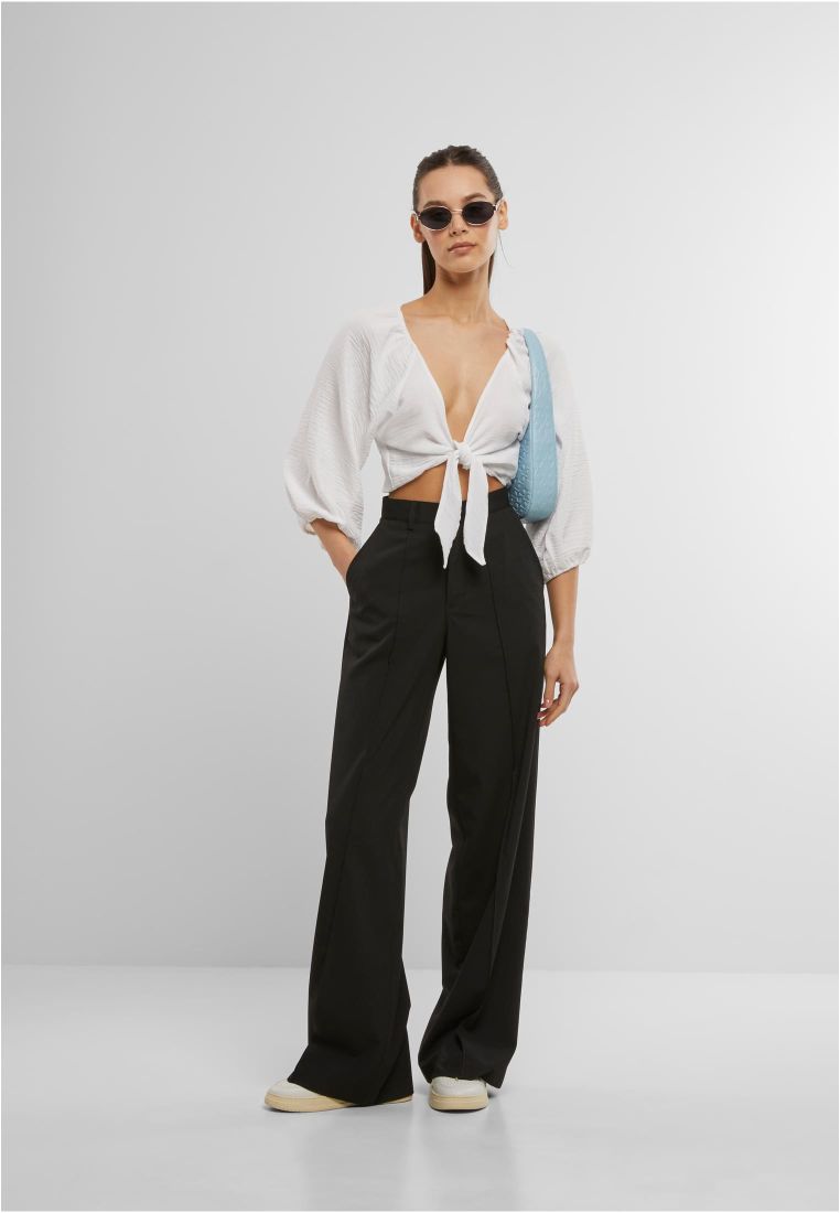 Ladies Structured Knotted Blouse - - TTUTB7515 - 5